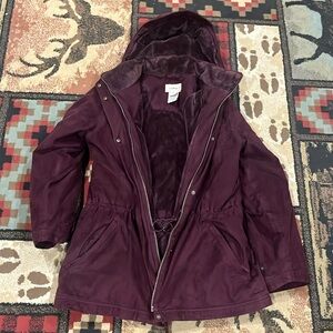 Womens vintage LL Bean fleece lined parka